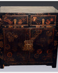 Antique Black Chinese Chinoiserie Cabinet-1. Asian & Chinese Furniture, Art, Antiques, Vintage Home Décor for sale at FEA Home