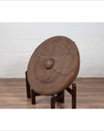 Antique Burmese Bronze Temple Gong with Red Mallet and Raised Center-9. Asian & Chinese Furniture, Art, Antiques, Vintage Home Décor for sale at FEA Home