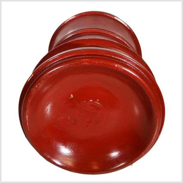 Antique Burmese Ceremonial Holder – Hourglass Silhouette, Smooth Finish-3. Asian & Chinese Furniture, Art, Antiques, Vintage Home Décor for sale at FEA Home