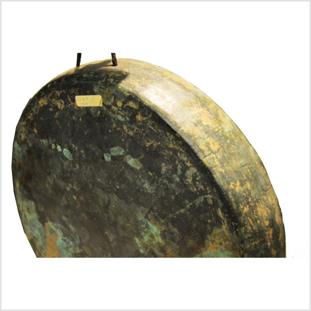 Antique Ceremonial Bronze Gong-3. Asian & Chinese Furniture, Art, Antiques, Vintage Home Décor for sale at FEA Home