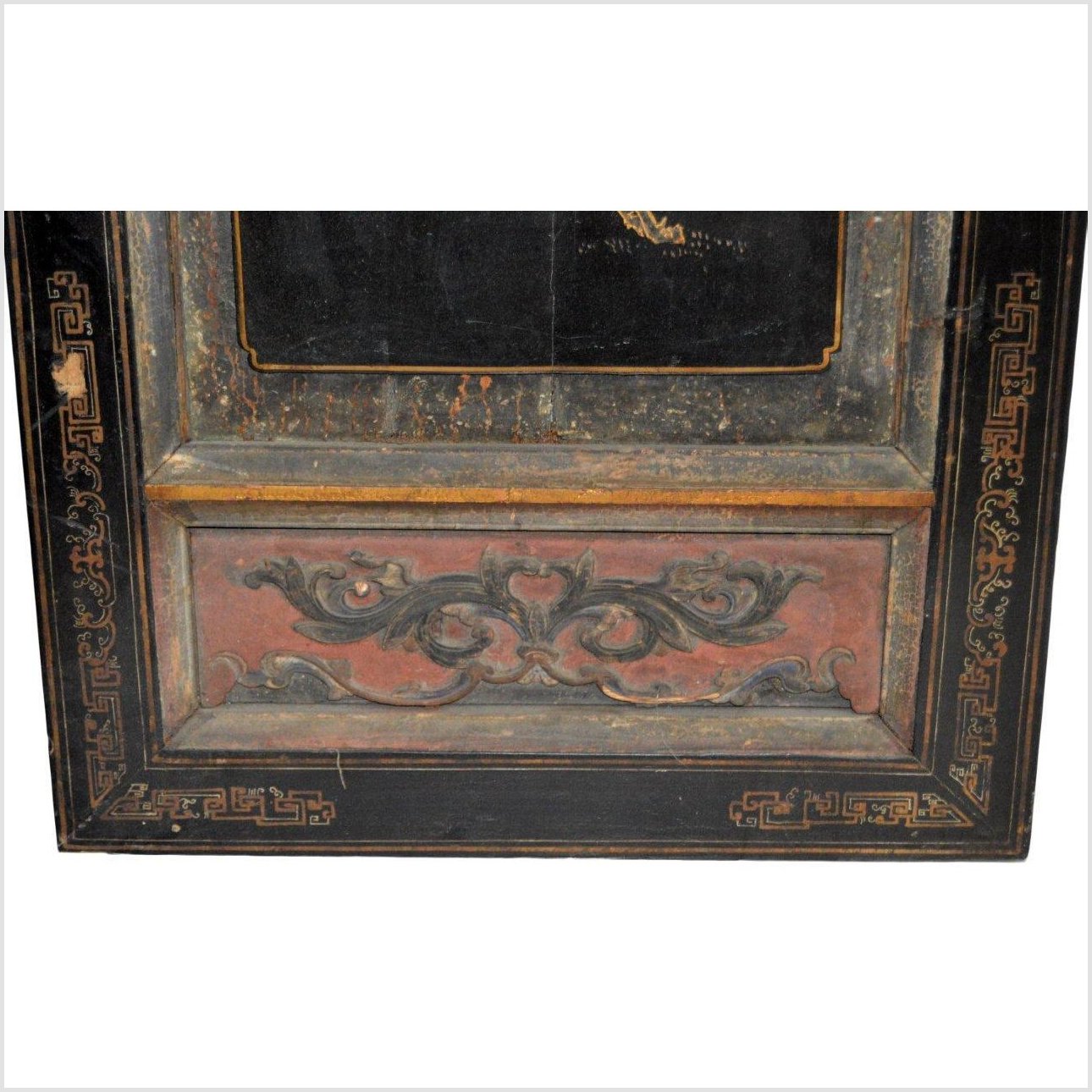 Antique Chinese 3 Panel Screen With Hand Painting-12. Asian & Chinese Furniture, Art, Antiques, Vintage Home Décor for sale at FEA Home