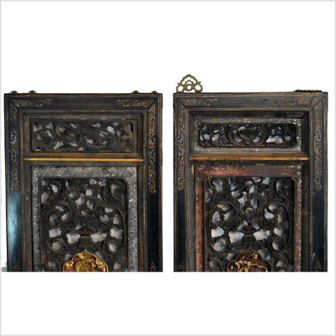 Antique Chinese 3 Panel Screen with hand painting-YN2907-2. Asian & Chinese Furniture, Art, Antiques, Vintage Home Décor for sale at FEA Home