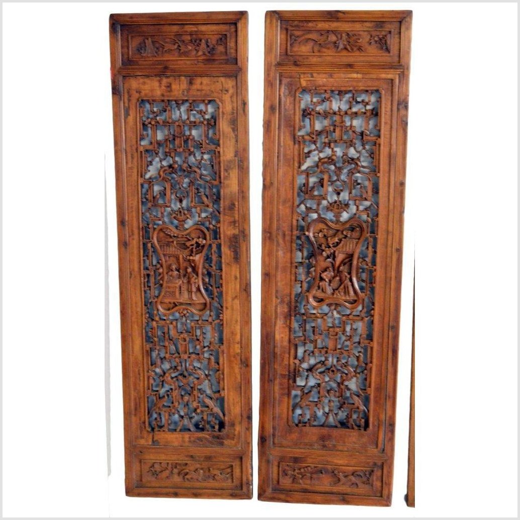 Antique Chinese 4 Panel Screen-3. Asian & Chinese Furniture, Art, Antiques, Vintage Home Décor for sale at FEA Home