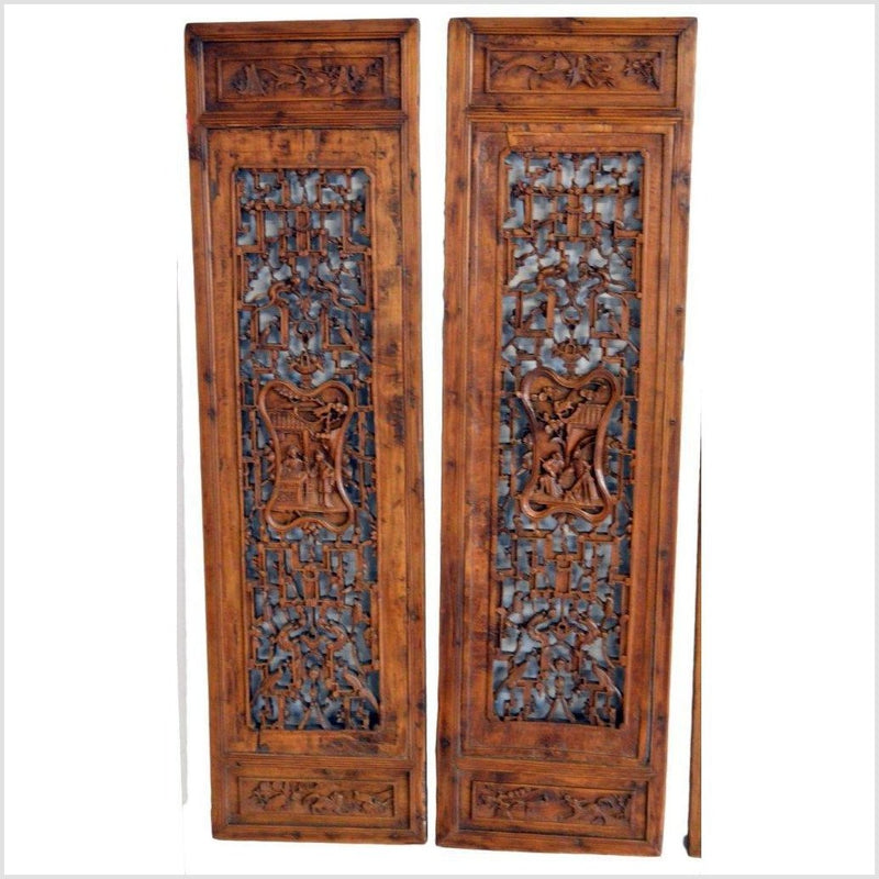 Antique Chinese 4 panel screen-YN2905-3. Asian & Chinese Furniture, Art, Antiques, Vintage Home Décor for sale at FEA Home