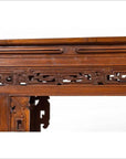 Antique Chinese Altar Console Table with Overhang Top and Open Fretwork Scrolls-6. Asian & Chinese Furniture, Art, Antiques, Vintage Home Décor for sale at FEA Home