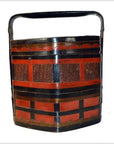 Antique Chinese Bamboo Lunch Basket-3. Asian & Chinese Furniture, Art, Antiques, Vintage Home Décor for sale at FEA Home