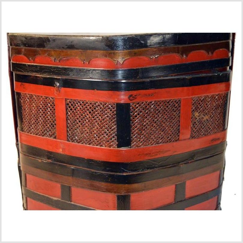 Antique Chinese Bamboo Lunch Basket-4. Asian & Chinese Furniture, Art, Antiques, Vintage Home Décor for sale at FEA Home