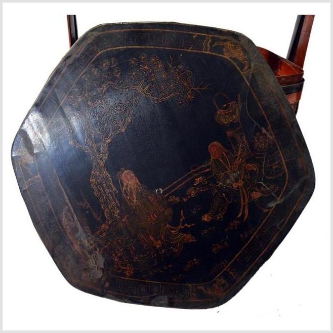 Antique Chinese Bamboo Lunch Basket-7. Asian & Chinese Furniture, Art, Antiques, Vintage Home Décor for sale at FEA Home