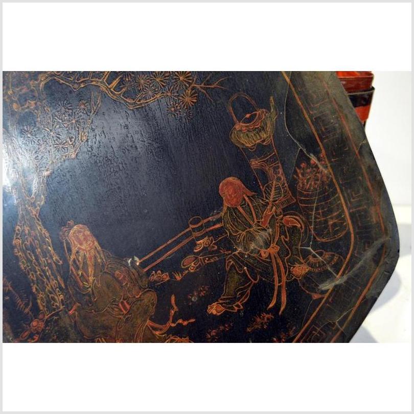 Antique Chinese Bamboo Lunch Basket-9. Asian & Chinese Furniture, Art, Antiques, Vintage Home Décor for sale at FEA Home