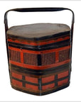 Antique Chinese Bamboo Lunch Basket-1. Asian & Chinese Furniture, Art, Antiques, Vintage Home Décor for sale at FEA Home