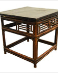 Antique Chinese Bamboo Side Table-4. Asian & Chinese Furniture, Art, Antiques, Vintage Home Décor for sale at FEA Home