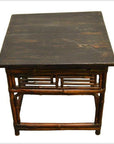 Antique Chinese Bamboo Side Table-5. Asian & Chinese Furniture, Art, Antiques, Vintage Home Décor for sale at FEA Home