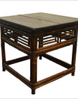 Antique Chinese Bamboo Side Table-1. Asian & Chinese Furniture, Art, Antiques, Vintage Home Décor for sale at FEA Home