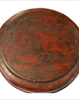 Antique Chinese Basket – Domed Lid, Twisted Wicker Handle-4. Asian & Chinese Furniture, Art, Antiques, Vintage Home Décor for sale at FEA Home