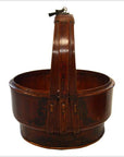 Antique Chinese Basket – Domed Lid, Twisted Wicker Handle-7. Asian & Chinese Furniture, Art, Antiques, Vintage Home Décor for sale at FEA Home