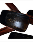 Antique Chinese Basket – Twin-Compartment, Red Lacquered Bands-8. Asian & Chinese Furniture, Art, Antiques, Vintage Home Décor for sale at FEA Home