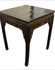 Antique Chinese Black Lacquer Carved Altar Table-6. Asian & Chinese Furniture, Art, Antiques, Vintage Home Décor for sale at FEA Home
