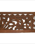 Antique Chinese Carving – Symmetrical Scroll Panel, Pierced Elmwood-3. Asian & Chinese Furniture, Art, Antiques, Vintage Home Décor for sale at FEA Home