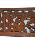 Antique Chinese Carving – Symmetrical Scroll Panel, Pierced Elmwood-4. Asian & Chinese Furniture, Art, Antiques, Vintage Home Décor for sale at FEA Home