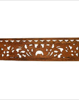 Antique Chinese Carving – Symmetrical Scroll Panel, Pierced Elmwood-6. Asian & Chinese Furniture, Art, Antiques, Vintage Home Décor for sale at FEA Home