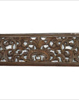 Antique Chinese Carving – Floral Lattice Panel, Teak Finish-1. Asian & Chinese Furniture, Art, Antiques, Vintage Home Décor for sale at FEA Home