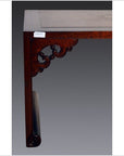 Antique Chinese Altar Table – Scrolled Cloud Apron, Elmwood Finish-2. Asian & Chinese Furniture, Art, Antiques, Vintage Home Décor for sale at FEA Home