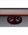 Antique Chinese Altar Table – Scrolled Cloud Apron, Elmwood Finish-3. Asian & Chinese Furniture, Art, Antiques, Vintage Home Décor for sale at FEA Home