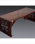 Antique Chinese Altar Table – Scrolled Cloud Apron, Elmwood Finish-5. Asian & Chinese Furniture, Art, Antiques, Vintage Home Décor for sale at FEA Home