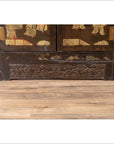 Antique Chinese Display Cabinet with Hand Painted Chinoiserie and Open Shelf-14. Asian & Chinese Furniture, Art, Antiques, Vintage Home Décor for sale at FEA Home