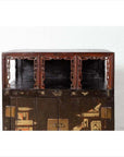Antique Chinese Display Cabinet with Hand Painted Chinoiserie and Open Shelf-6. Asian & Chinese Furniture, Art, Antiques, Vintage Home Décor for sale at FEA Home
