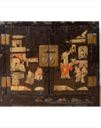 Antique Chinese Display Cabinet with Hand Painted Chinoiserie and Open Shelf-8. Asian & Chinese Furniture, Art, Antiques, Vintage Home Décor for sale at FEA Home