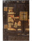 Antique Chinese Display Cabinet with Hand Painted Chinoiserie and Open Shelf-9. Asian & Chinese Furniture, Art, Antiques, Vintage Home Décor for sale at FEA Home