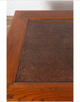 Antique Chinese Elm Coffee Table with Square Legs and Rattan Inset Top-7. Asian & Chinese Furniture, Art, Antiques, Vintage Home Décor for sale at FEA Home