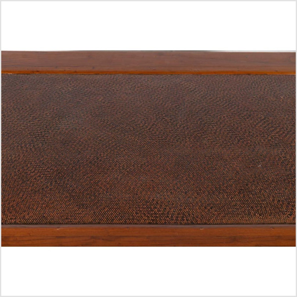 Antique Chinese Elm Coffee Table with Square Legs and Rattan Inset Top-8. Asian & Chinese Furniture, Art, Antiques, Vintage Home Décor for sale at FEA Home