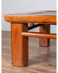 Antique Chinese Elm Coffee Table with Square Legs and Rattan Inset Top-10. Asian & Chinese Furniture, Art, Antiques, Vintage Home Décor for sale at FEA Home