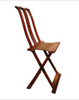 Antique Chinese Folding Chair – Rattan Seat, Openwork Splats-2. Asian & Chinese Furniture, Art, Antiques, Vintage Home Décor for sale at FEA Home