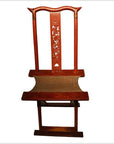 Antique Chinese Folding Chair – Rattan Seat, Openwork Splats-3. Asian & Chinese Furniture, Art, Antiques, Vintage Home Décor for sale at FEA Home