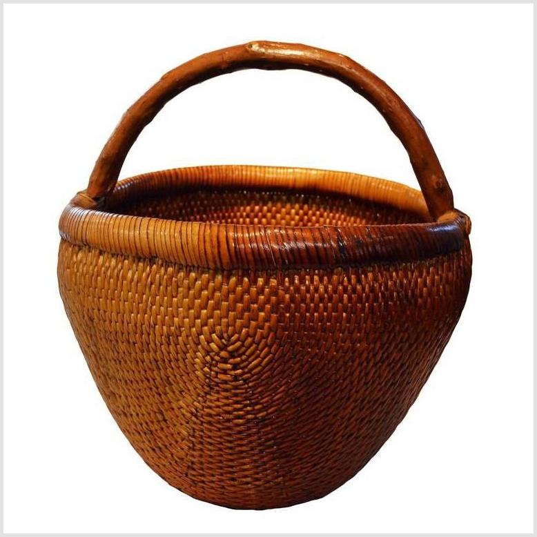 Antique Chinese Grain Basket-3. Asian & Chinese Furniture, Art, Antiques, Vintage Home Décor for sale at FEA Home