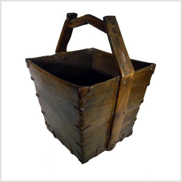 Antique Handmade Grain Basket-3. Asian & Chinese Furniture, Art, Antiques, Vintage Home Décor for sale at FEA Home
