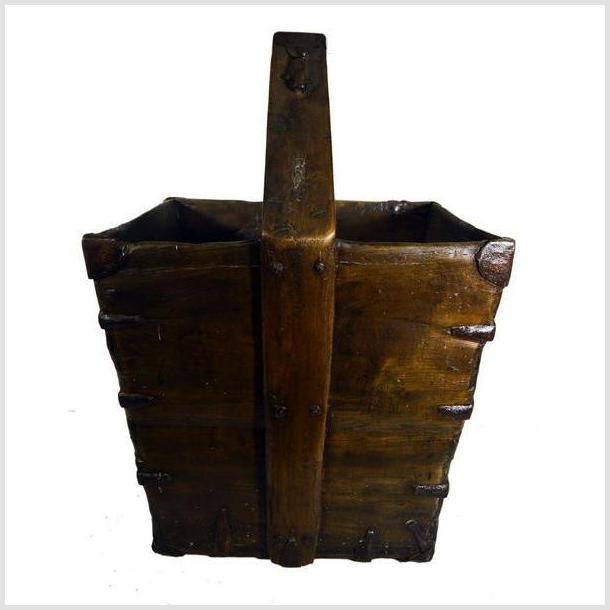 Antique Handmade Grain Basket-4. Asian & Chinese Furniture, Art, Antiques, Vintage Home Décor for sale at FEA Home