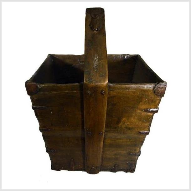 Antique Handmade Grain Basket-5. Asian & Chinese Furniture, Art, Antiques, Vintage Home Décor for sale at FEA Home