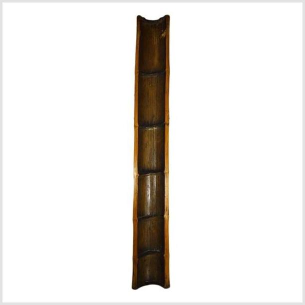 Antique Chinese Bamboo Section – Calligraphy Carving, Short Segment-5. Asian & Chinese Furniture, Art, Antiques, Vintage Home Décor for sale at FEA Home