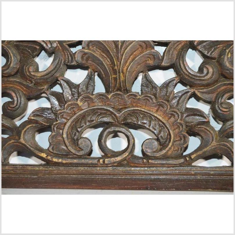 Antique Chinese Hand Carved Lacquered Rosewood Wall Plaque-3. Asian & Chinese Furniture, Art, Antiques, Vintage Home Décor for sale at FEA Home