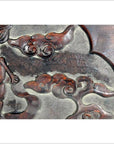 Antique Chinese Hand Carved Lacquered Rosewood Wall Plaque-5. Asian & Chinese Furniture, Art, Antiques, Vintage Home Décor for sale at FEA Home