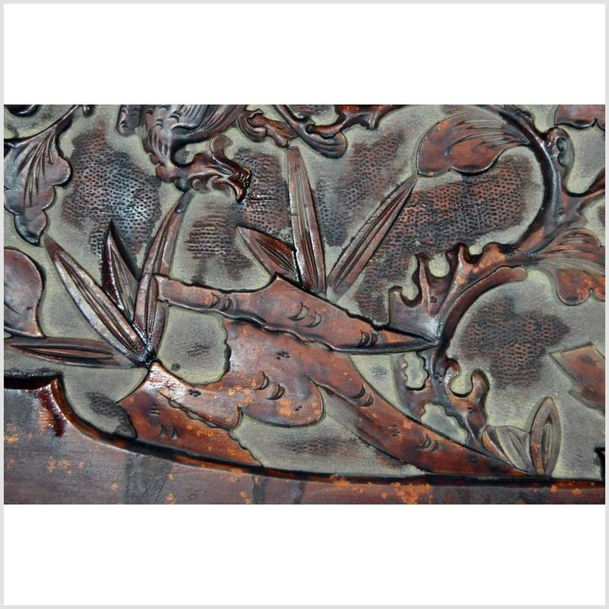 Antique Chinese Hand-Carved Rosewood Lacquered Wooden Wall Plaque-5. Asian & Chinese Furniture, Art, Antiques, Vintage Home Décor for sale at FEA Home