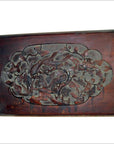 Antique Chinese Hand-Carved Rosewood Lacquered Wooden Wall Plaque-1. Asian & Chinese Furniture, Art, Antiques, Vintage Home Décor for sale at FEA Home