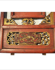 Antique Chinese Architectural Panel – Multi-Figure Scene, Gilt Scrolls-2. Asian & Chinese Furniture, Art, Antiques, Vintage Home Décor for sale at FEA Home
