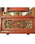 Antique Chinese Architectural Panel – Multi-Figure Scene, Gilt Scrolls-2. Asian & Chinese Furniture, Art, Antiques, Vintage Home Décor for sale at FEA Home