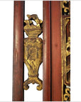 Antique Chinese Architectural Panel – Multi-Figure Scene, Gilt Scrolls-3. Asian & Chinese Furniture, Art, Antiques, Vintage Home Décor for sale at FEA Home