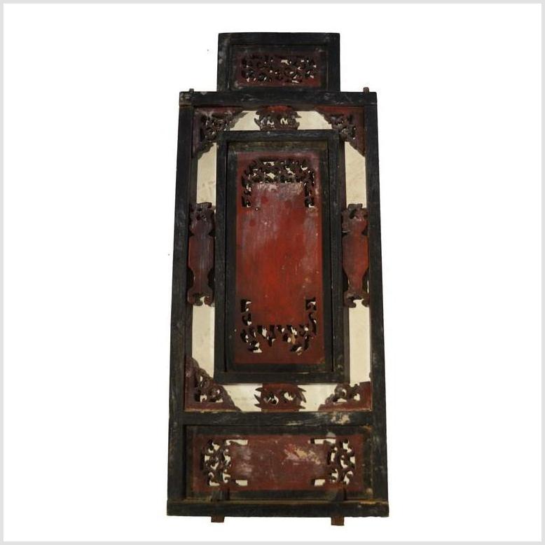 Antique Chinese Architectural Panel – Multi-Figure Scene, Gilt Scrolls-5. Asian & Chinese Furniture, Art, Antiques, Vintage Home Décor for sale at FEA Home